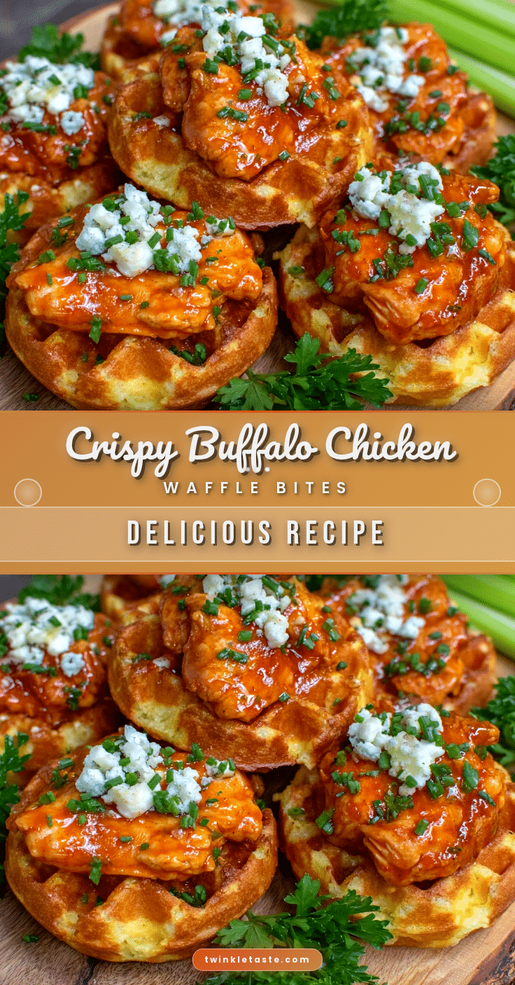 buffalo chicken waffle bites recipe