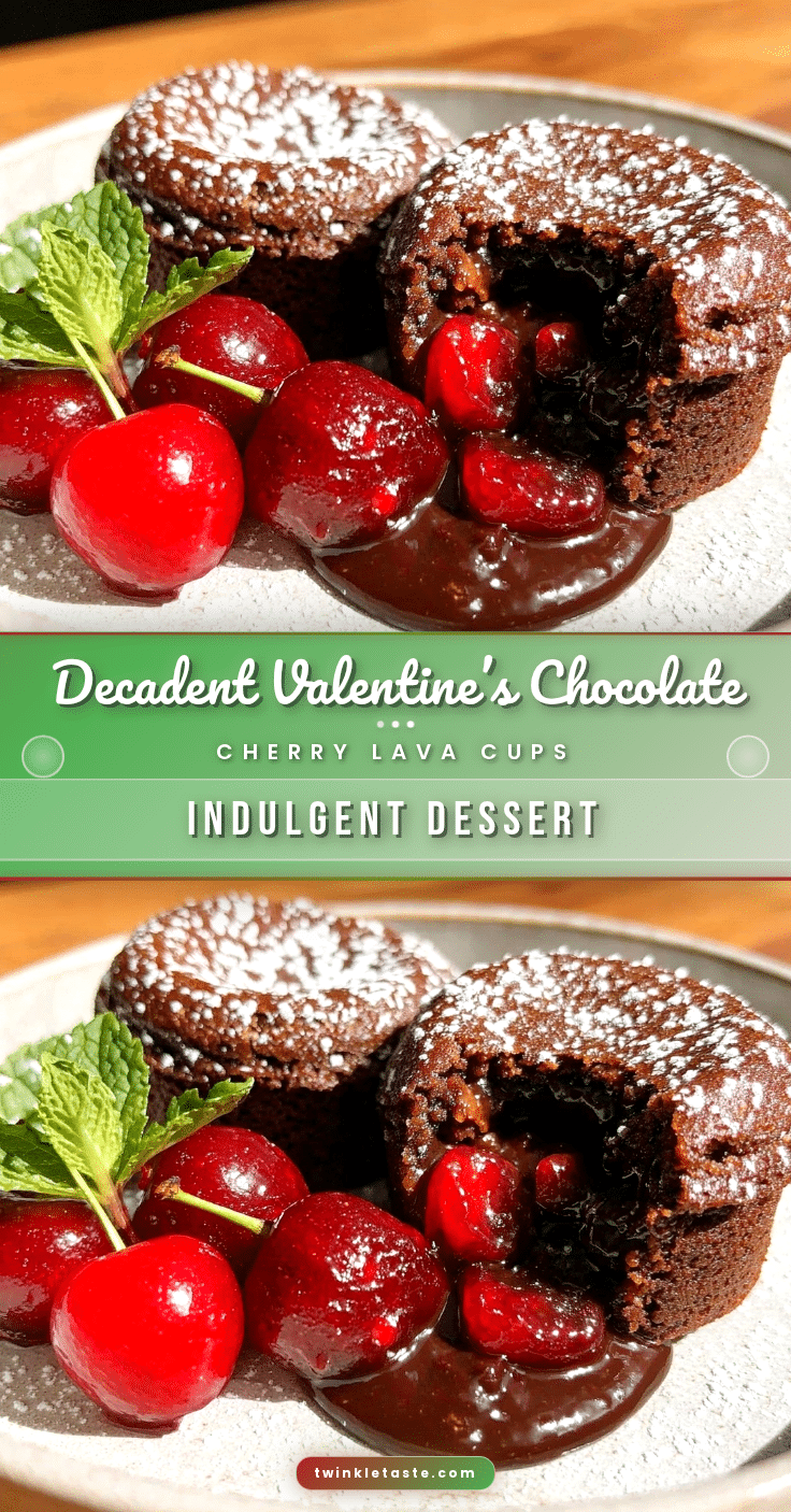chocolate cherry lava cups recipe