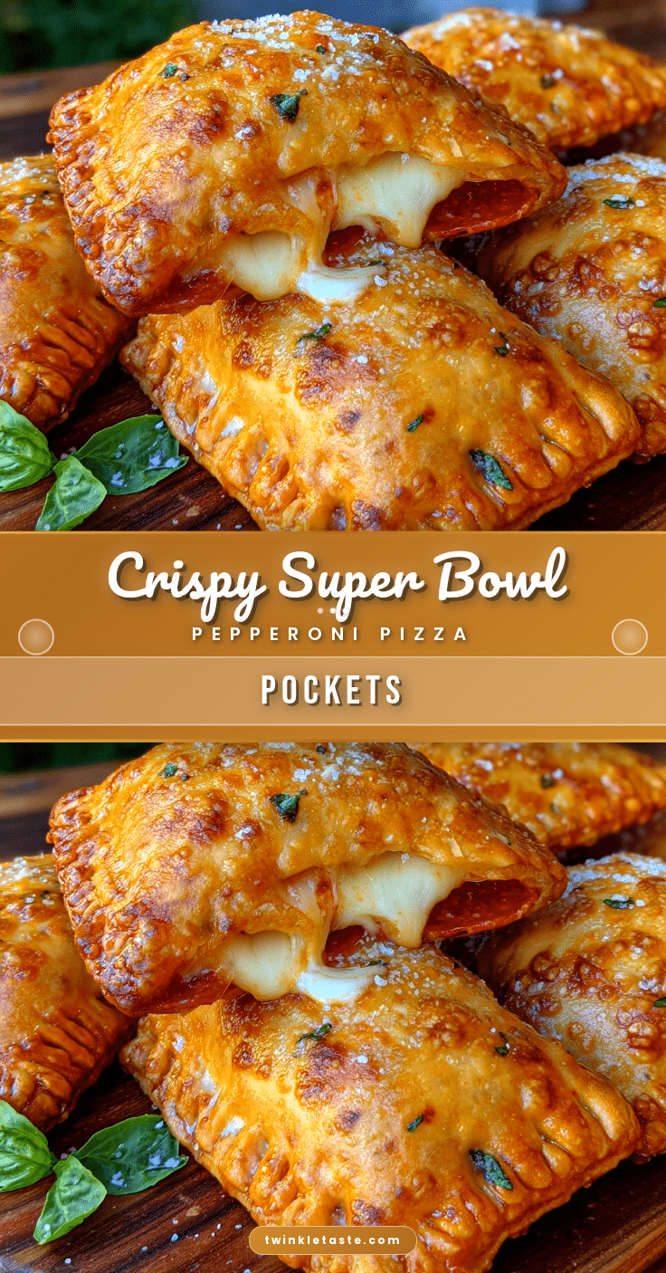 crispy super bowl pepperoni pizza pockets recipe