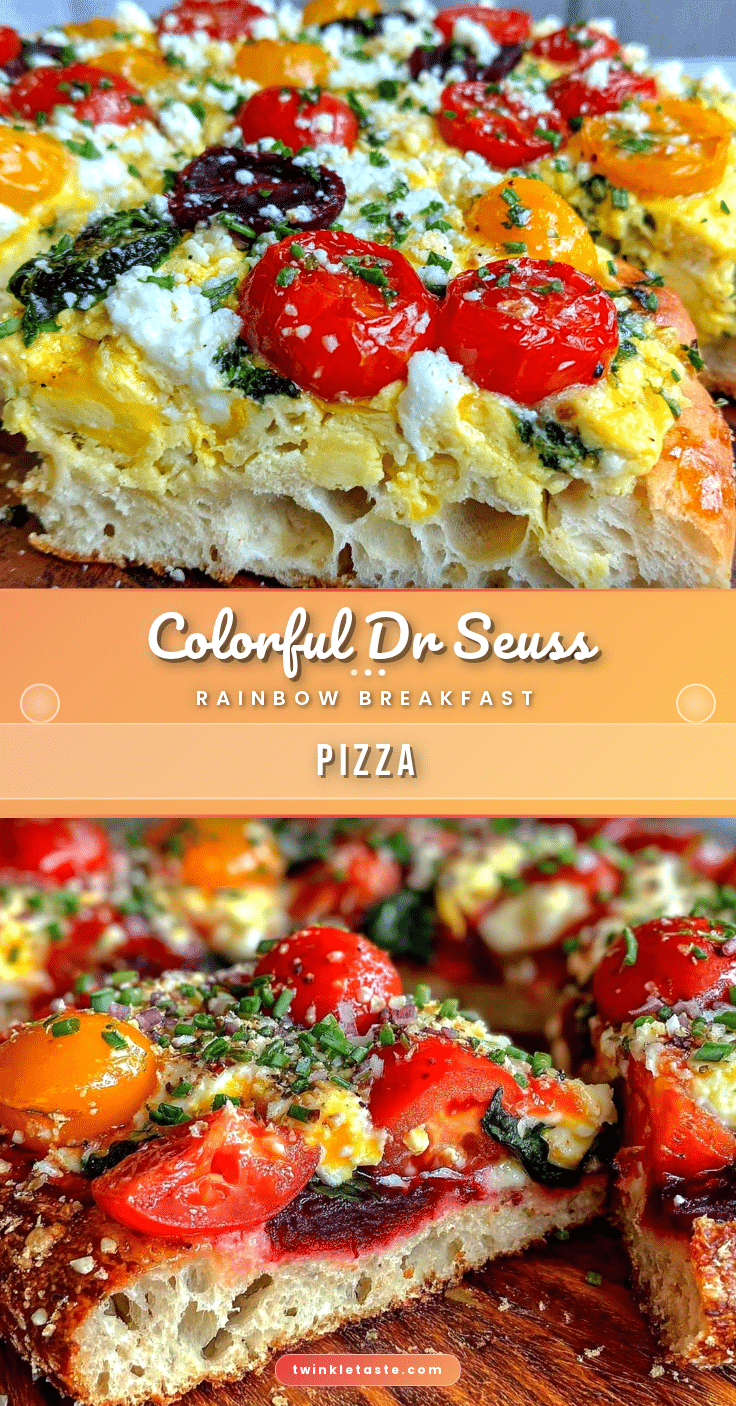 Fresh Dr Seuss Rainbow Breakfast Pizza recipe