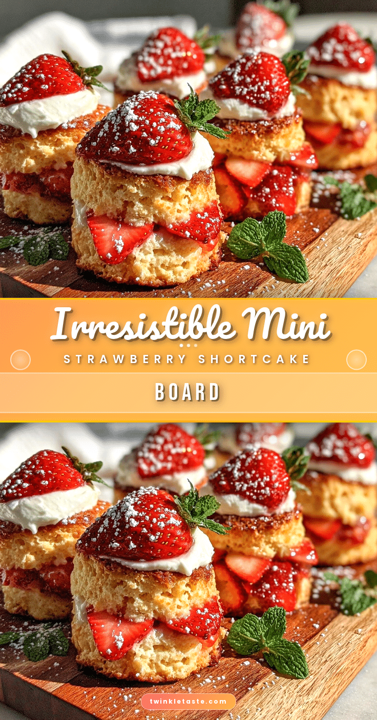 mini strawberry shortcake board recipe