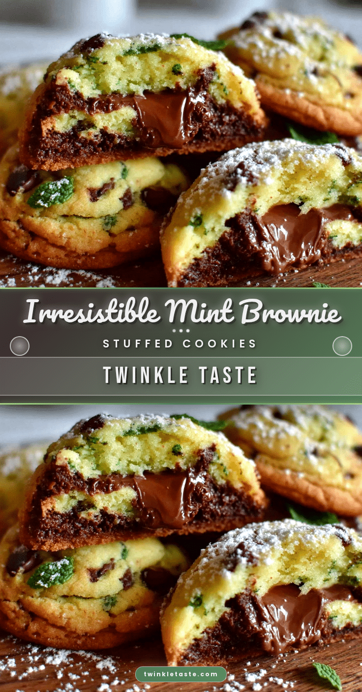 mint brownie stuffed cookies recipe