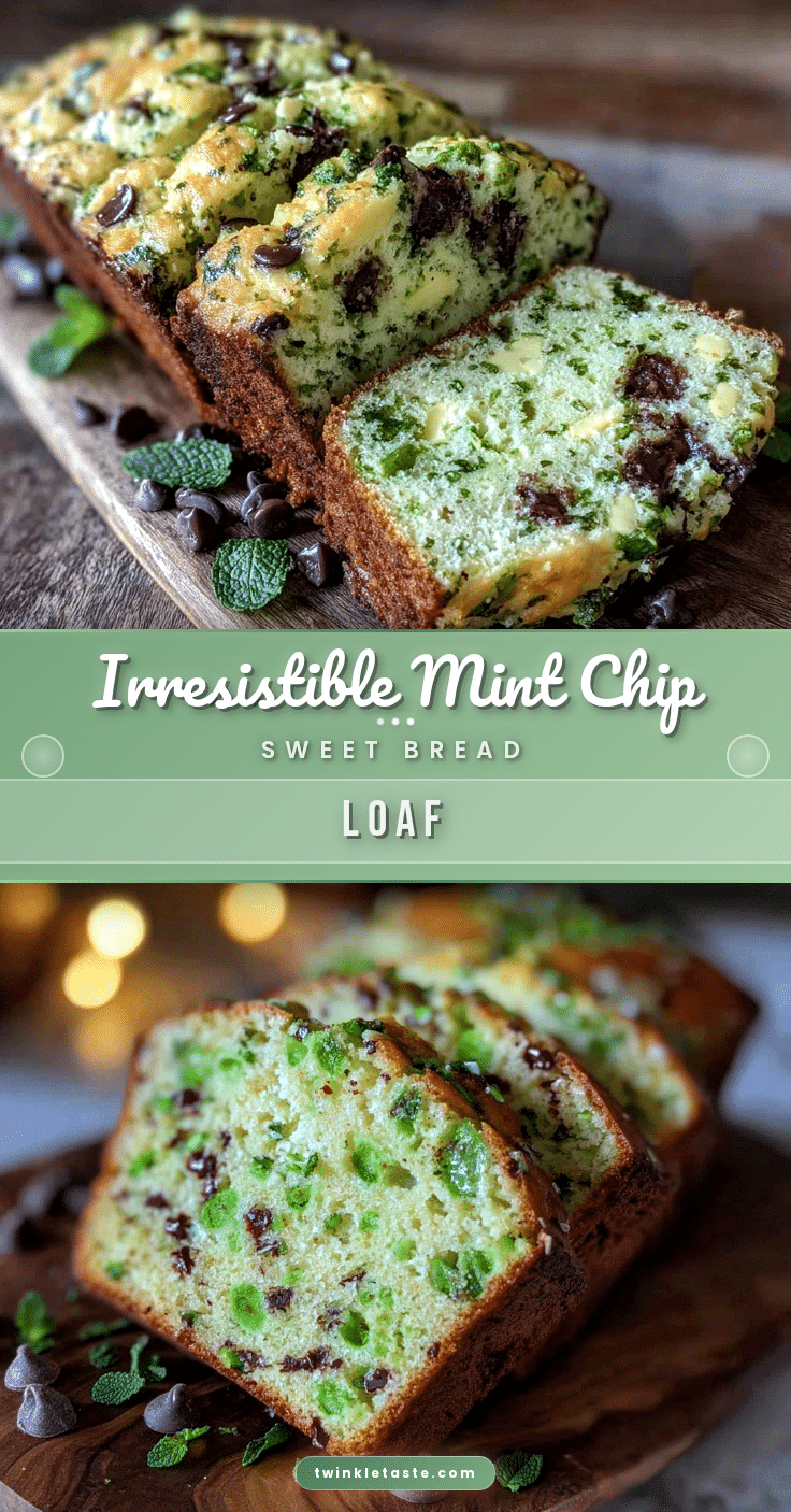 mint chip sweet bread loaf recipe