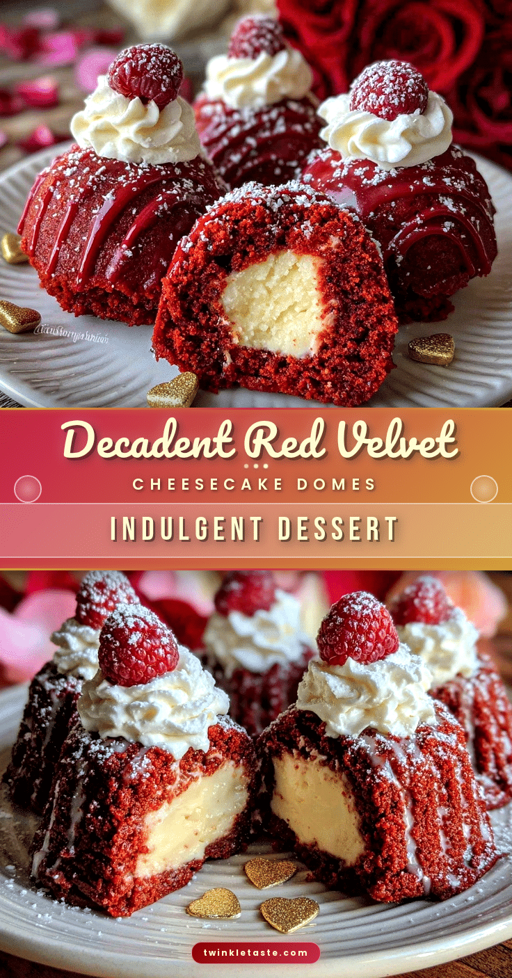 red velvet cheesecake domes recipe