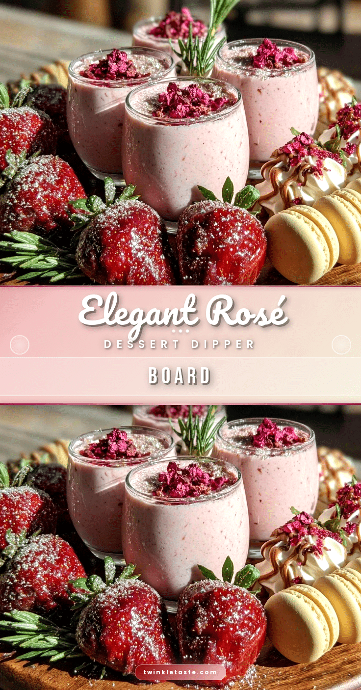 rosé dessert dipper board recipe