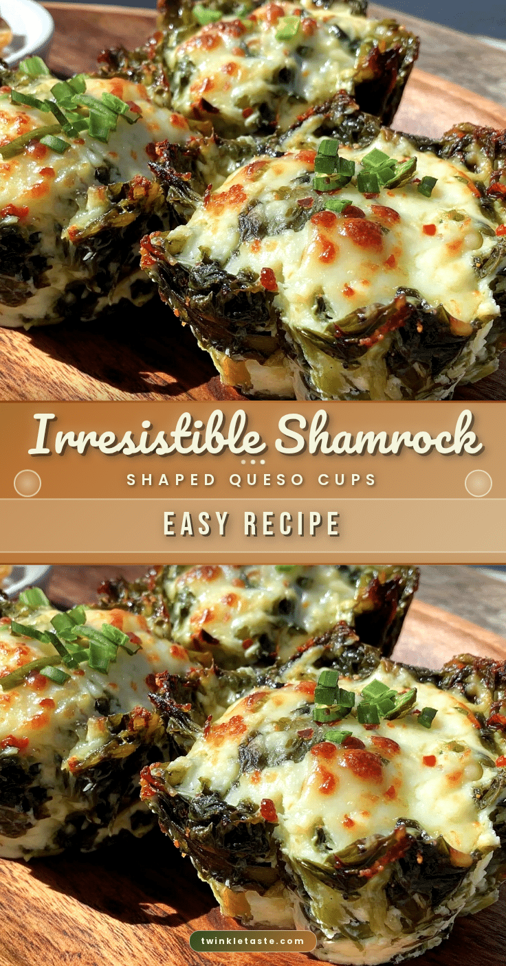shamrock shaped queso cups recipe
