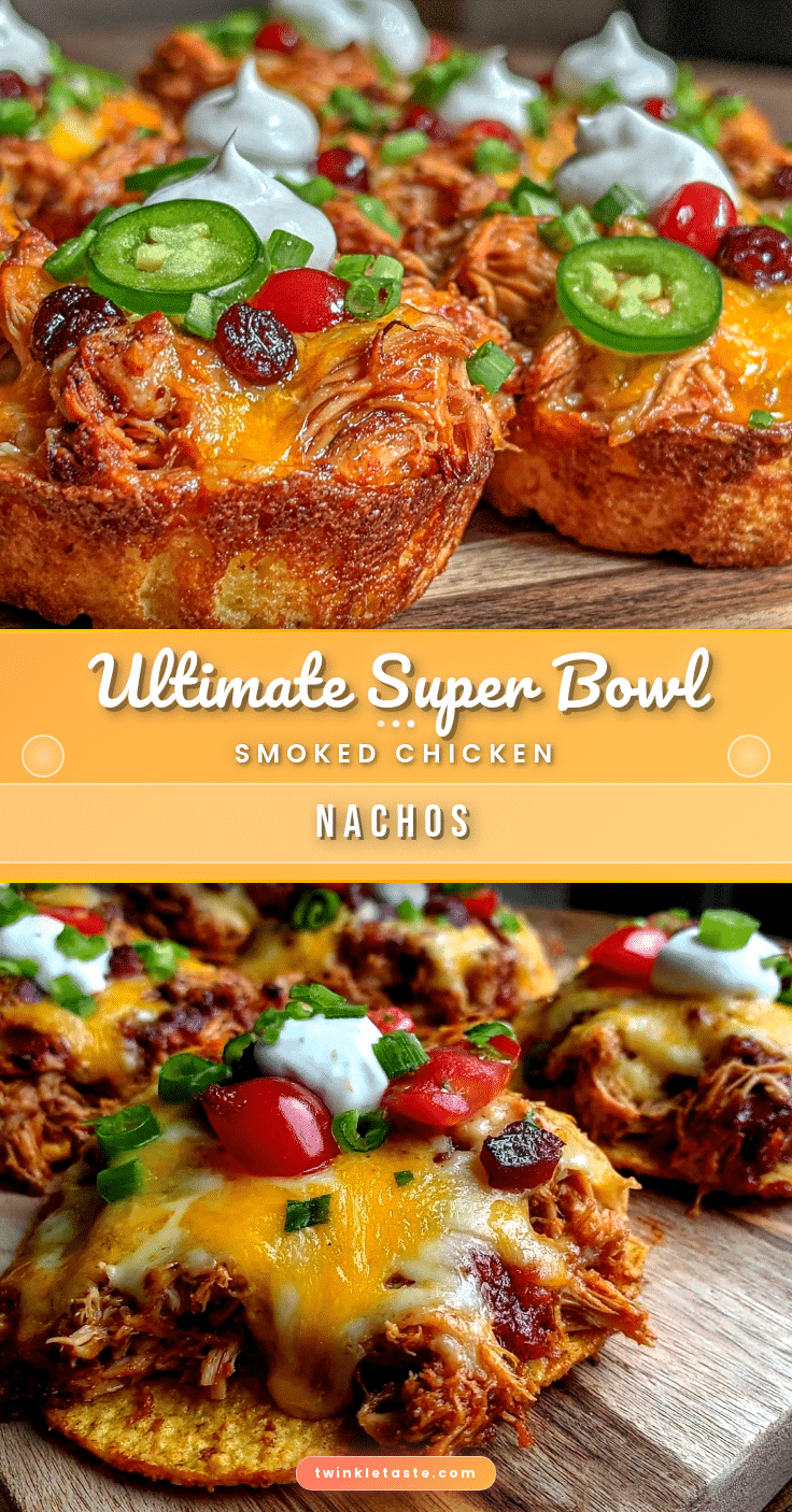 Super Bowl Smoked Chicken Nacho Rounds recipe