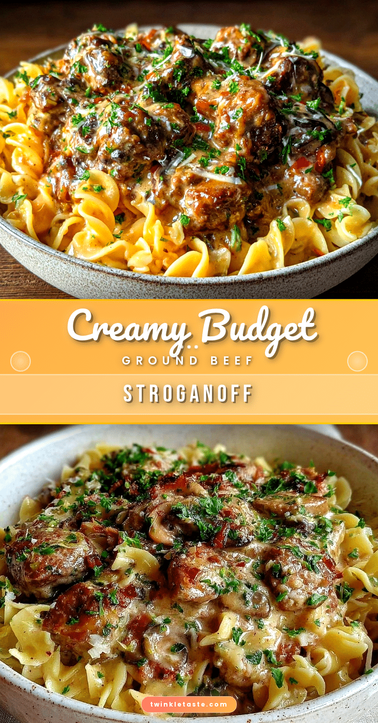 creamy budget ground beef stroganoff recipe