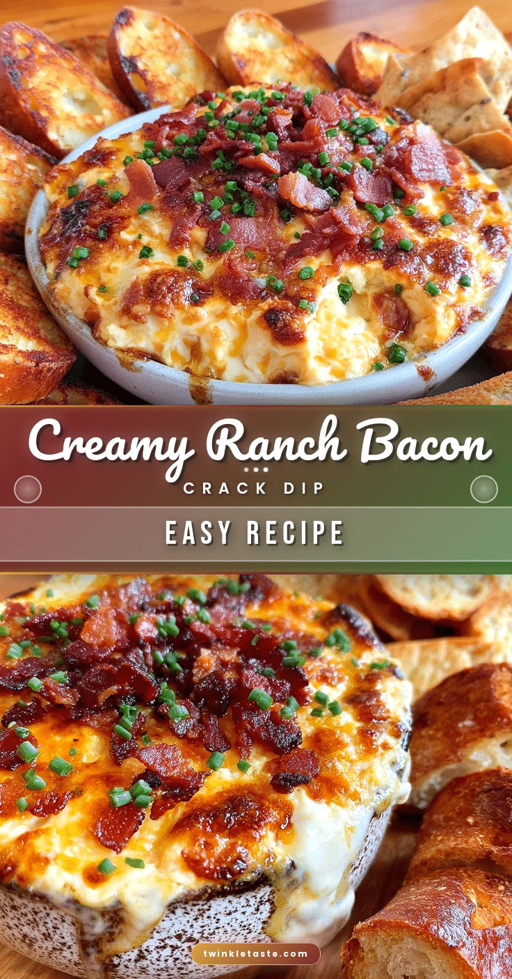 creamy crack dip with ranch and bacon recipe