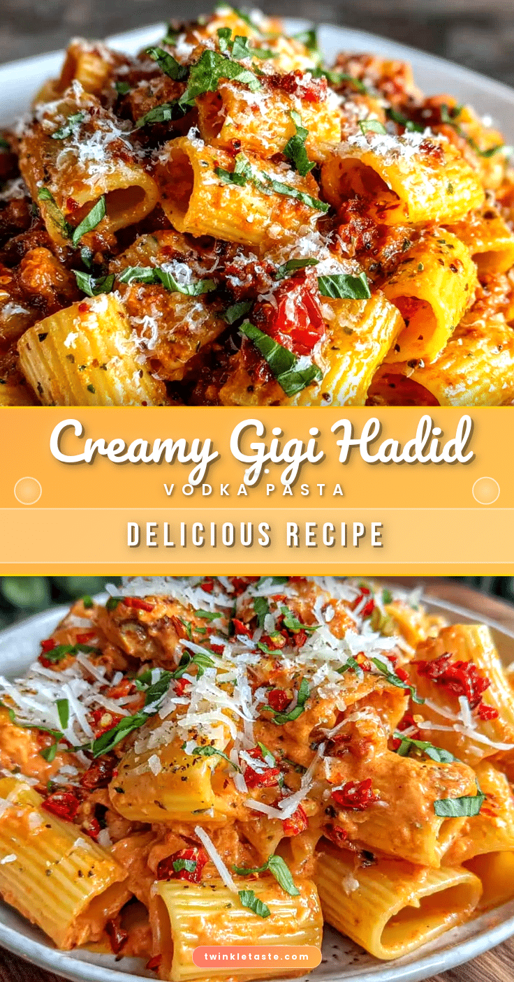 creamy gigi hadid pasta vodka sauce recipe recipe
