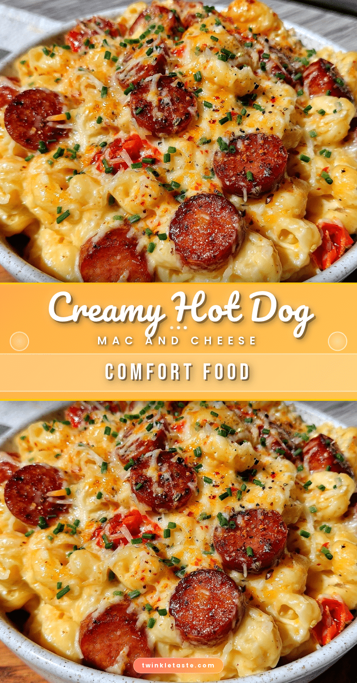 creamy hot dog mac and cheese recipe