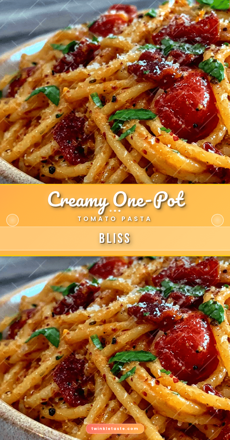 creamy one-pot tomato pasta recipe