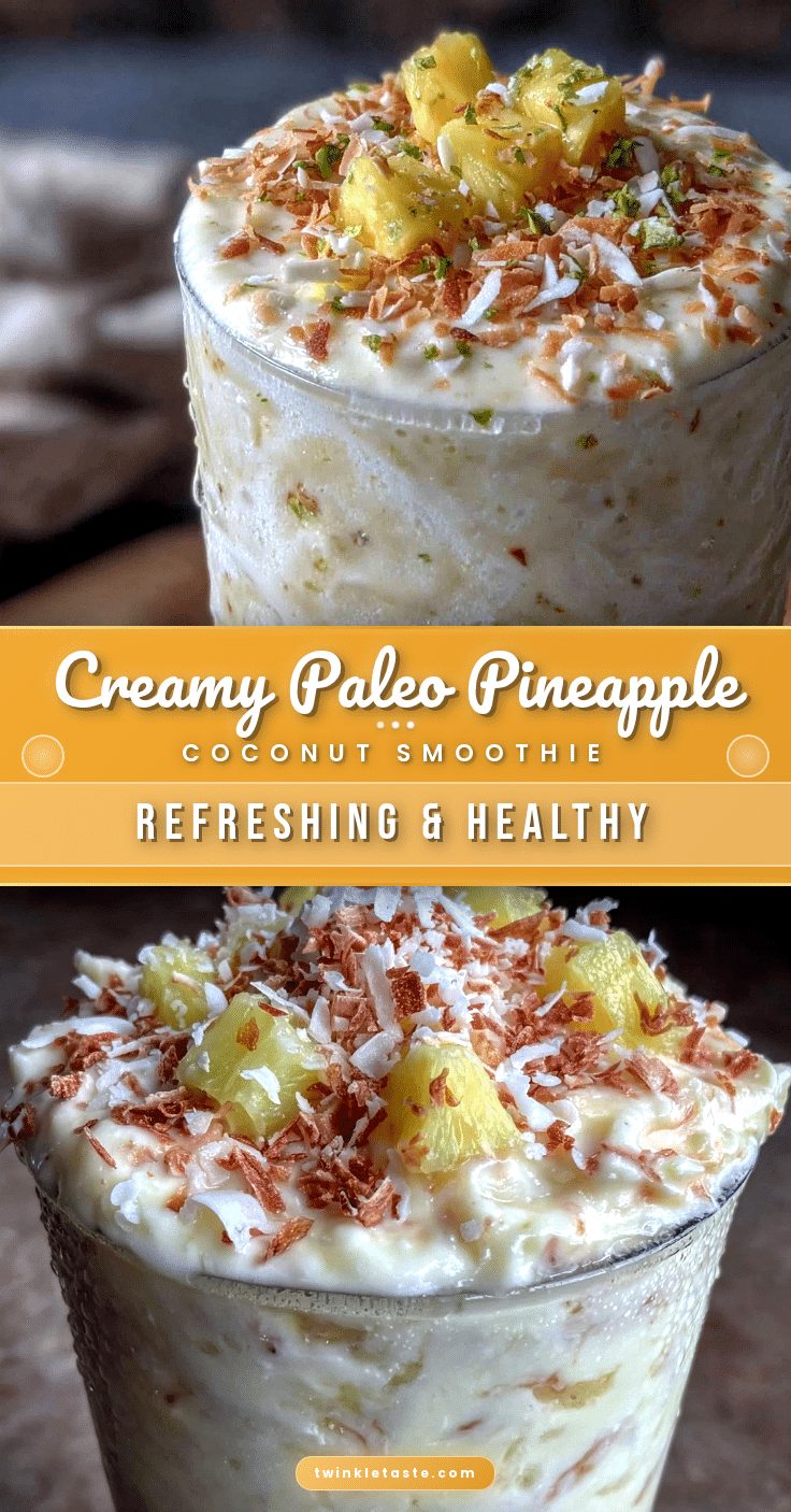 creamy paleo pineapple smoothie recipe