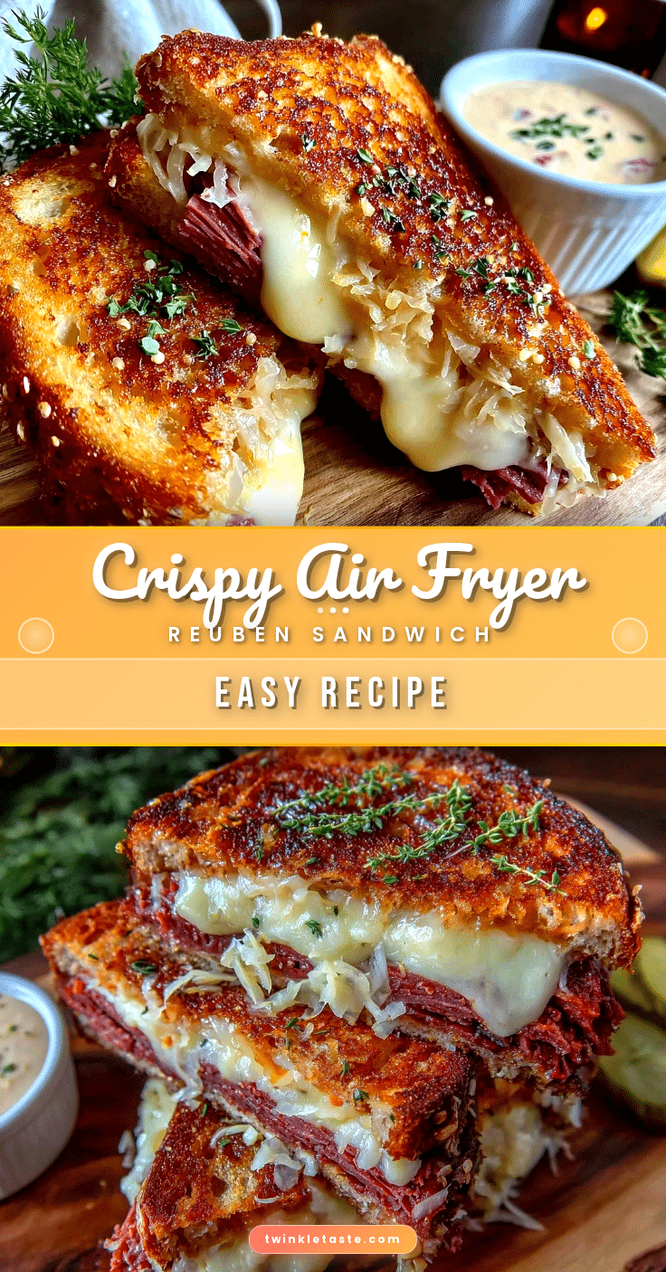 crispy air fryer reuben sandwich recipe