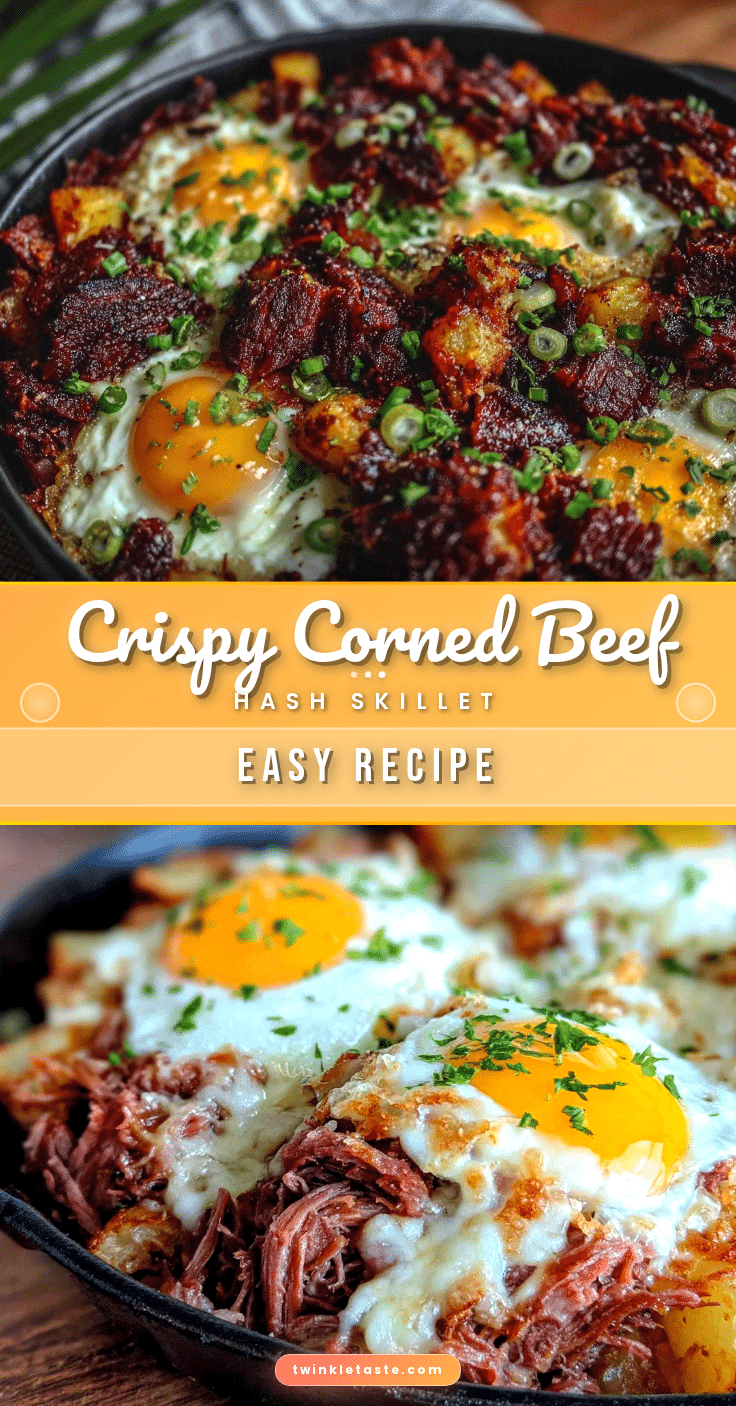 crispy corned beef hash breakfast skillet recipe