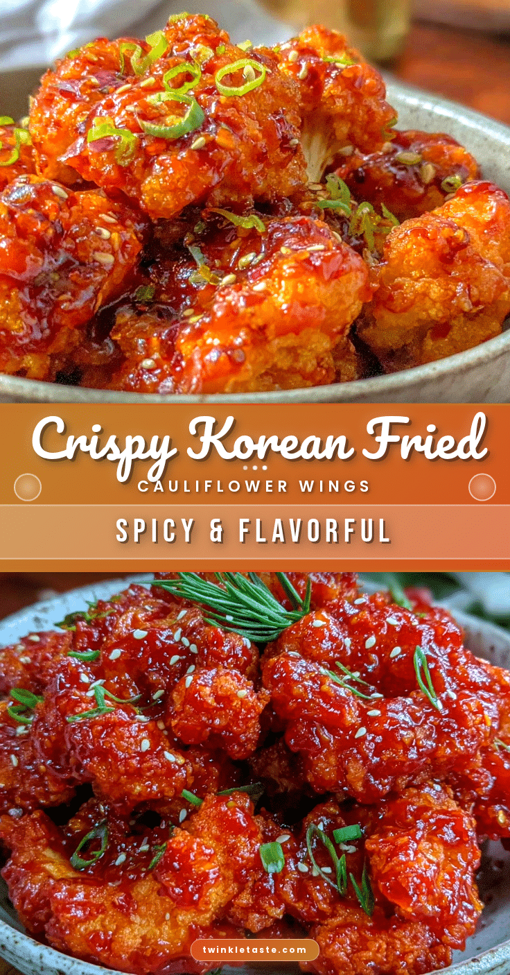crispy Korean fried cauliflower wings recipe
