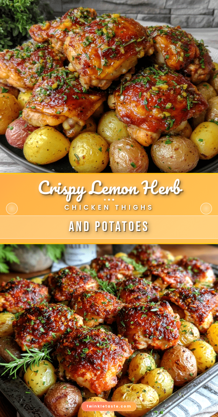crispy sheet pan lemon herb chicken thighs recipe