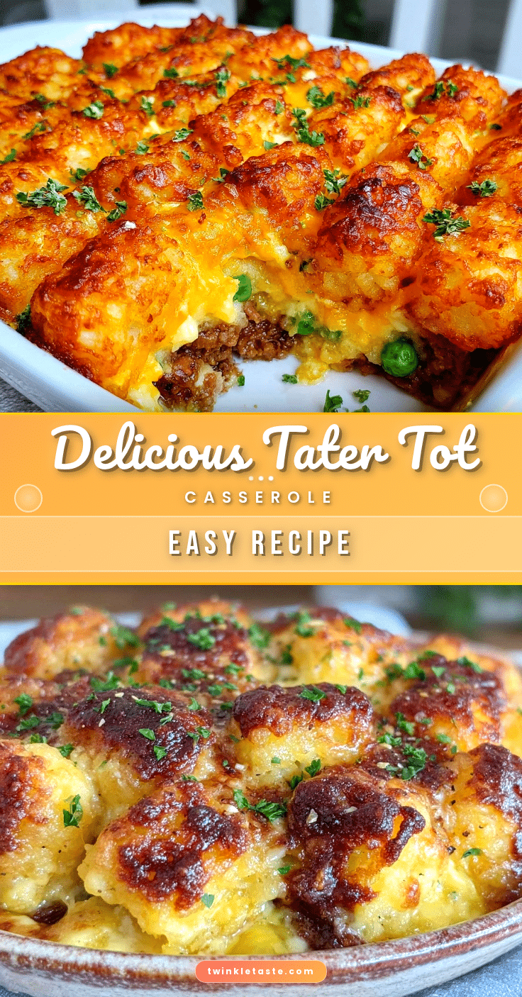 crispy tater tot casserole recipe