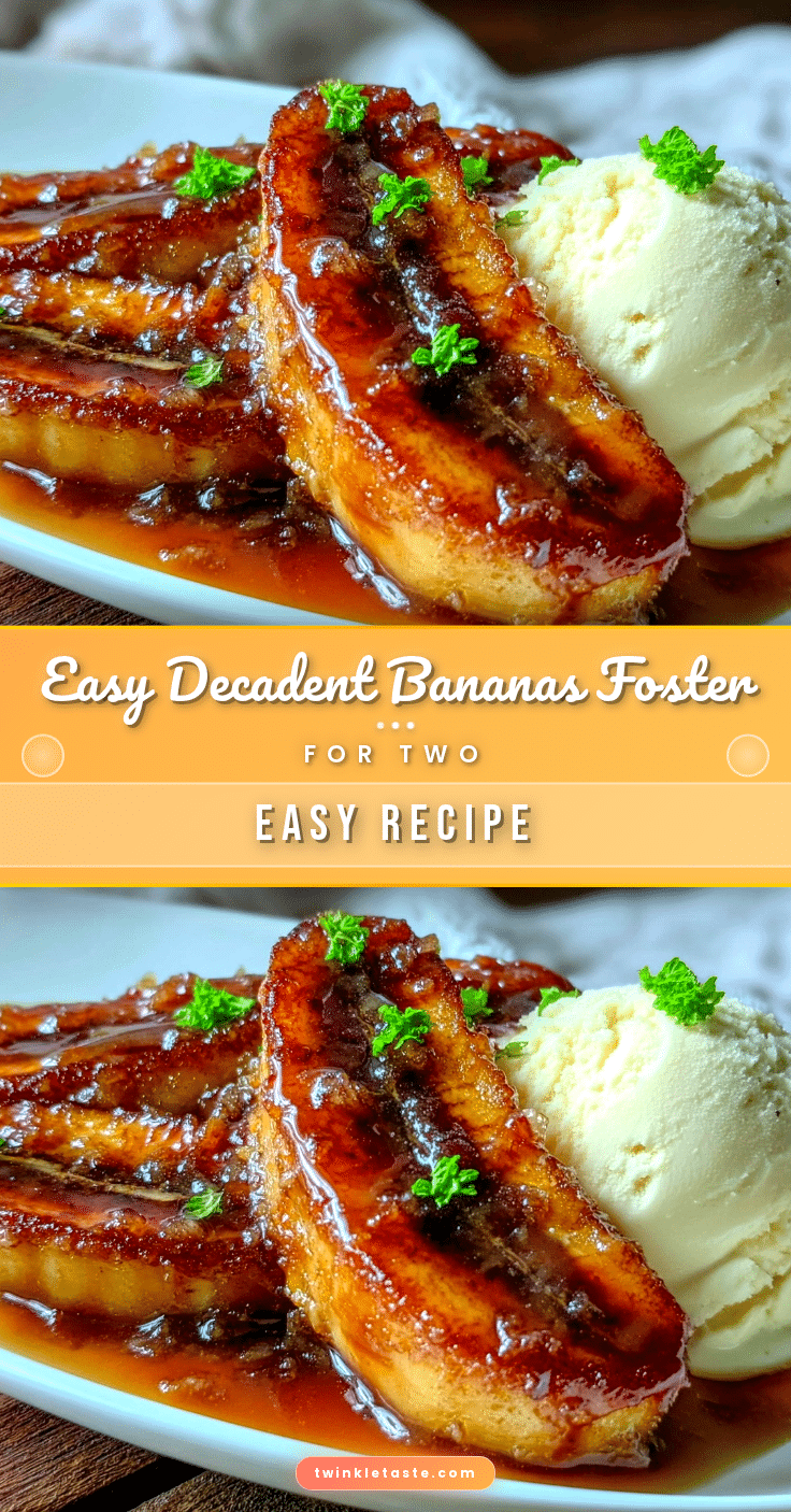 easy decadent bananas foster for two recipe