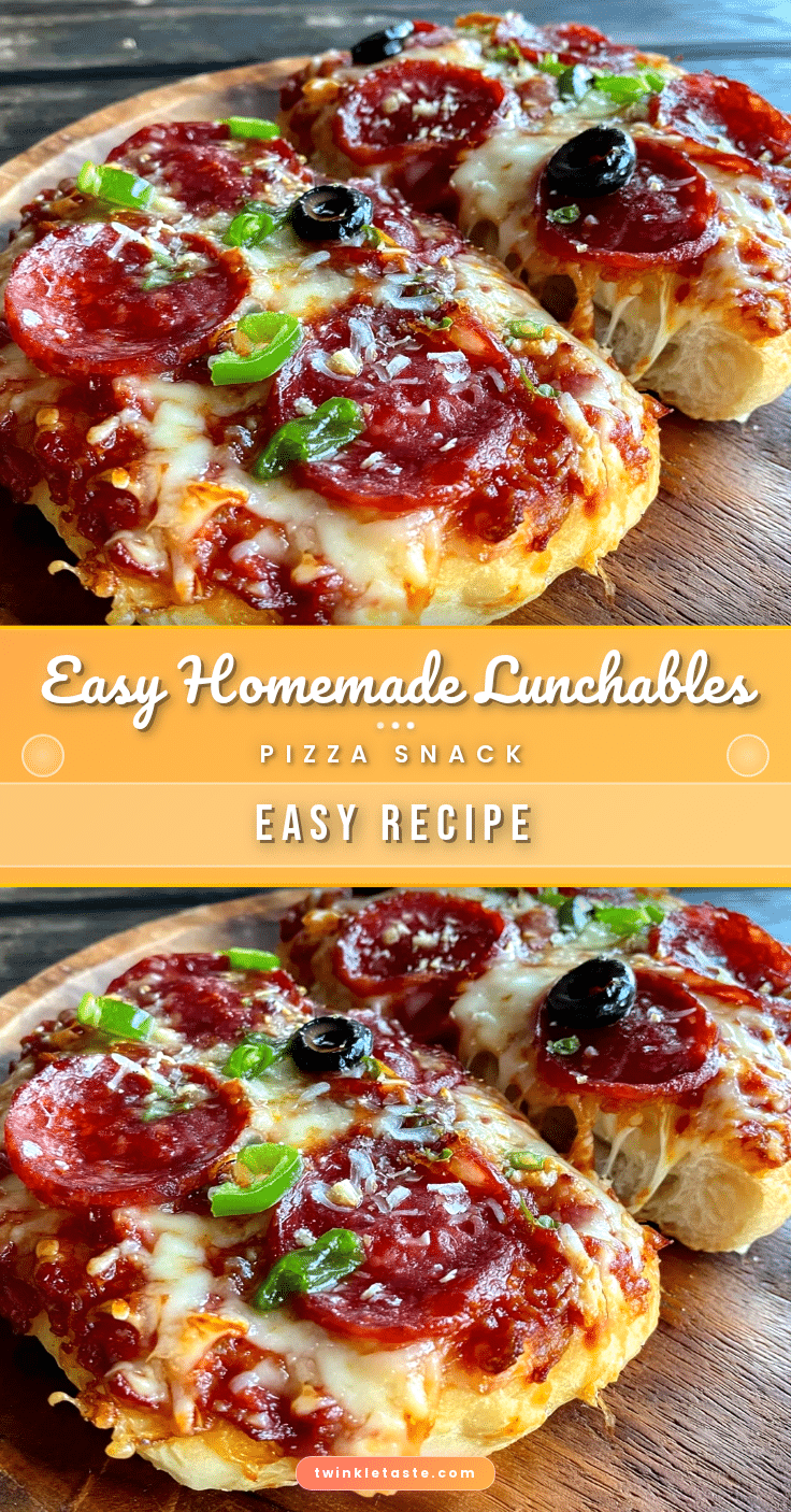 Easy Homemade Lunchables Pizza Snack recipe