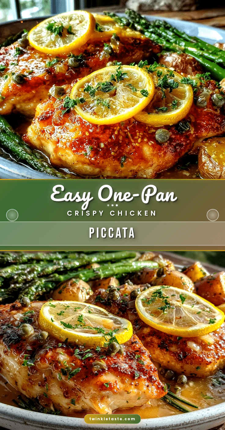 easy one-pan crispy chicken piccata recipe