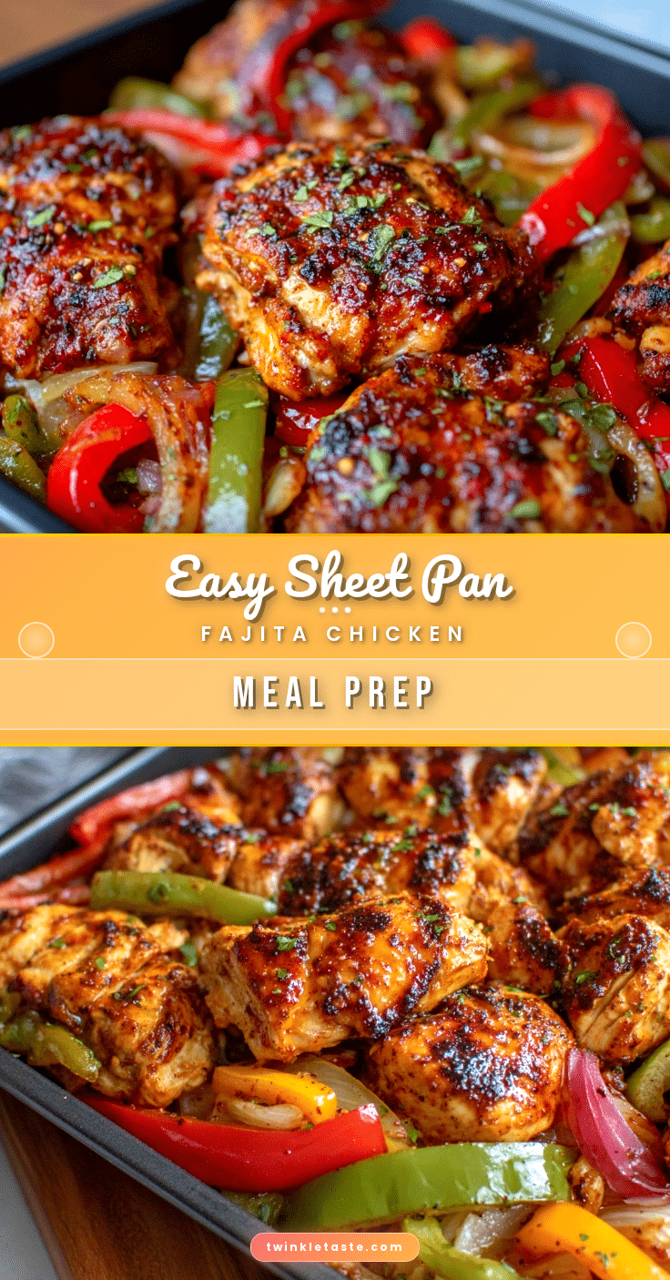 easy sheet pan fajita chicken recipe