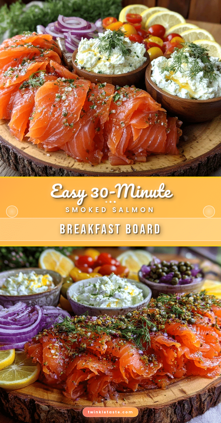 Easy Smoked Salmon Breakfast Board recipe