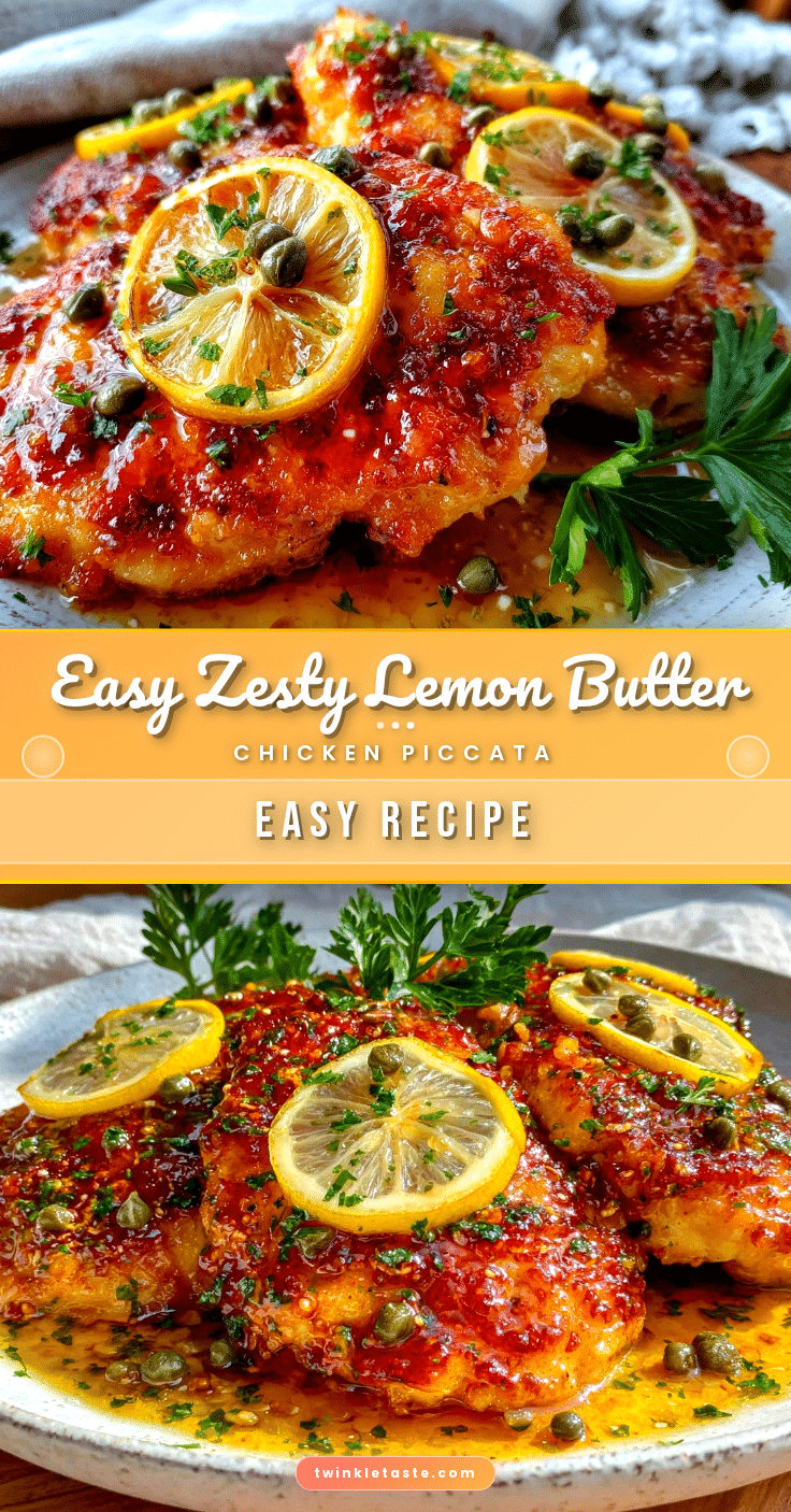 easy zesty lemon butter chicken piccata recipe