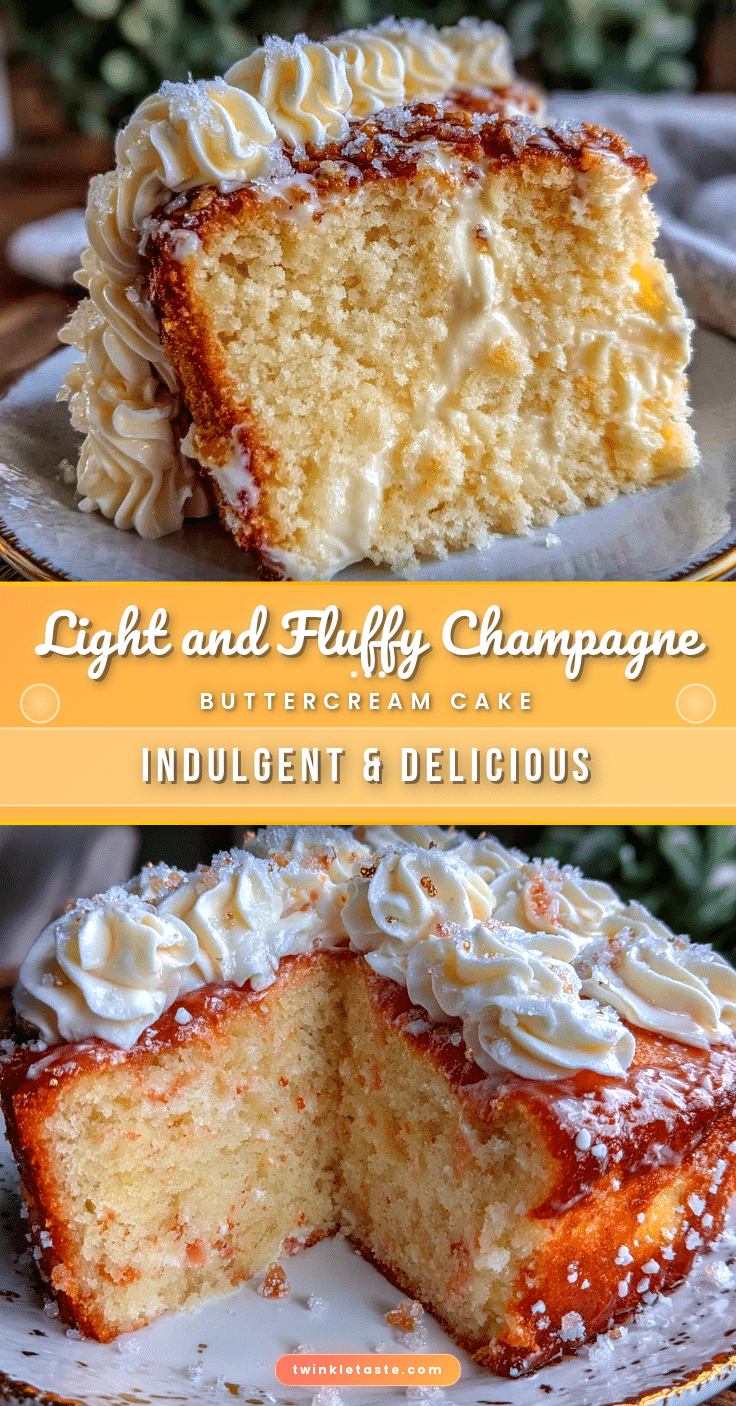 fluffy champagne cake recipe