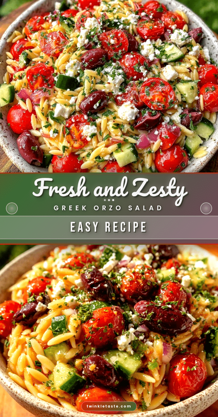 fresh greek orzo pasta salad recipe