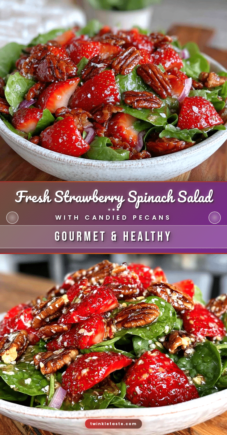 fresh strawberry spinach salad recipe
