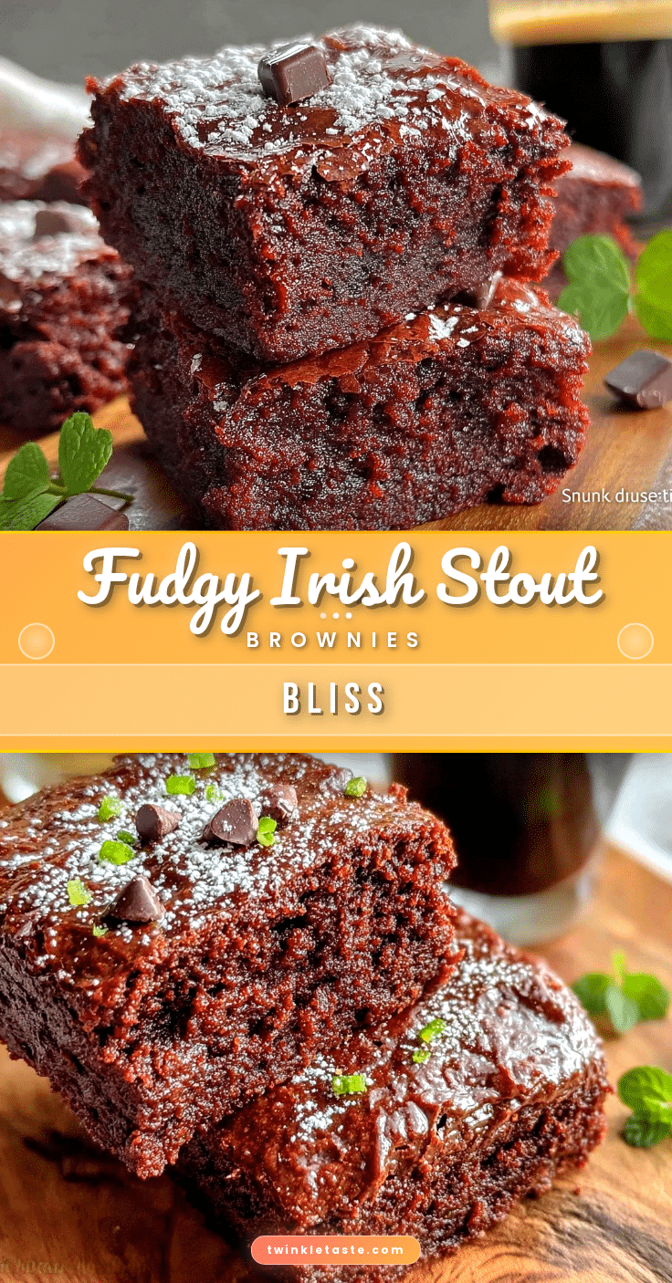 fudgy Irish stout brownies recipe