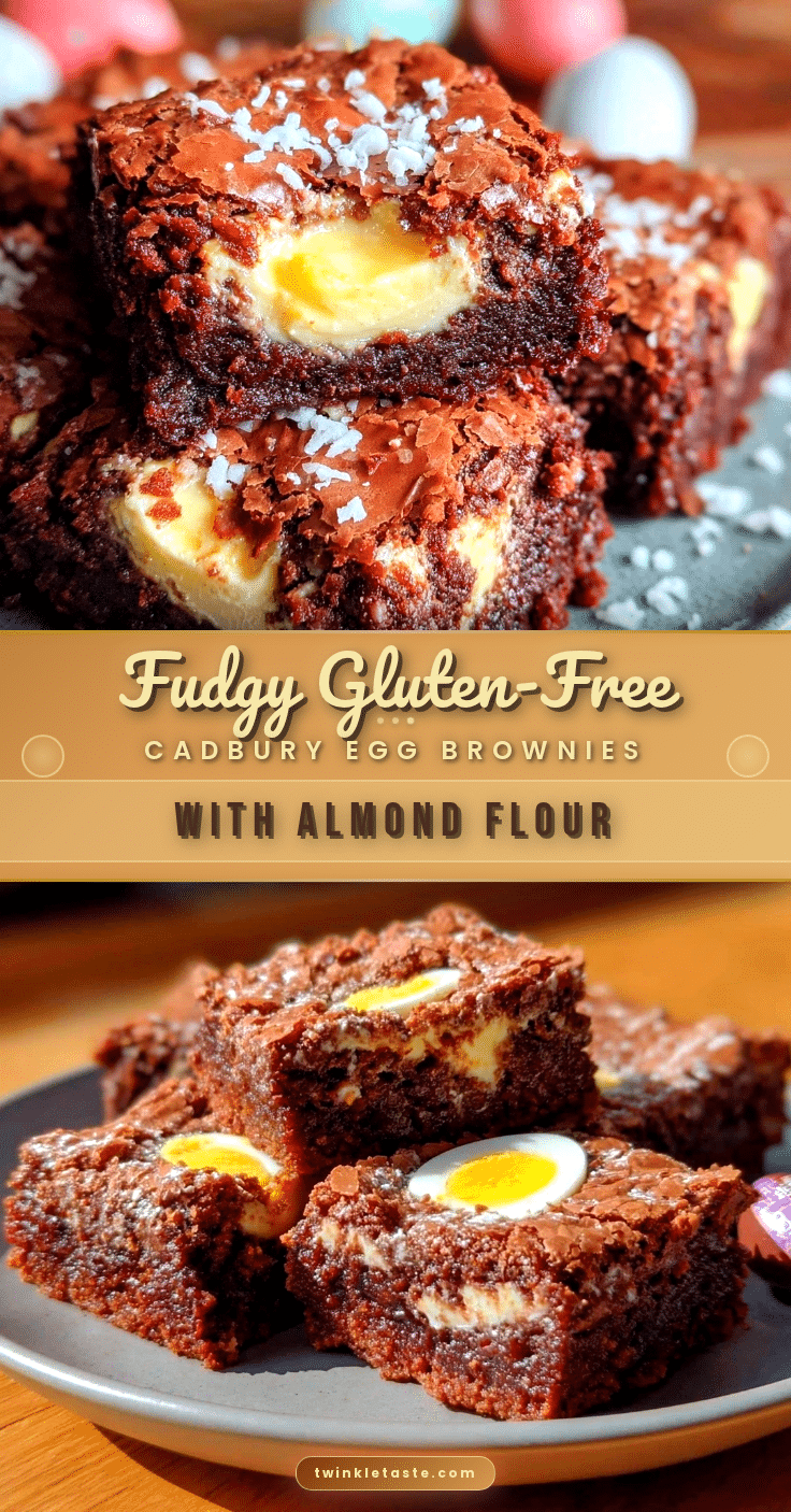 gluten-free cadbury egg brownies recipe