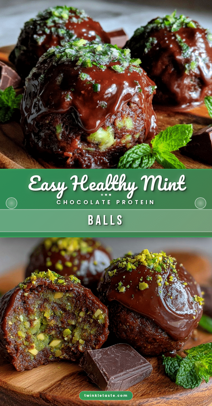 healthy mint chocolate protein balls recipe