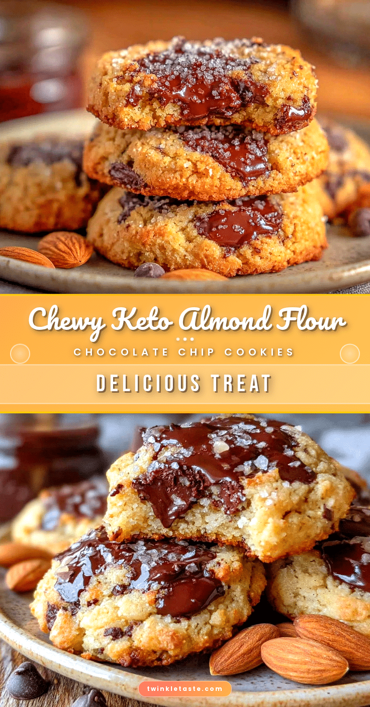 keto chocolate chip cookies almond flour recipe