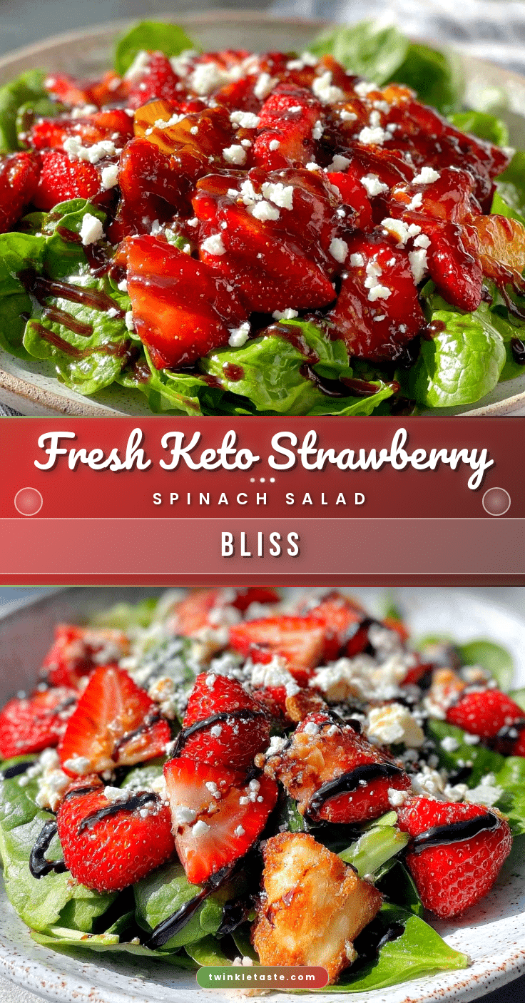 keto strawberry spinach salad recipe