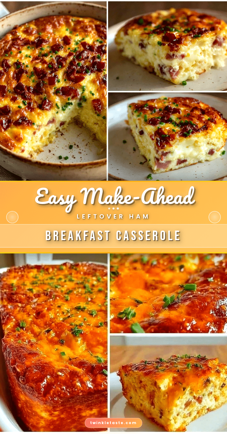 leftover ham breakfast casserole recipe