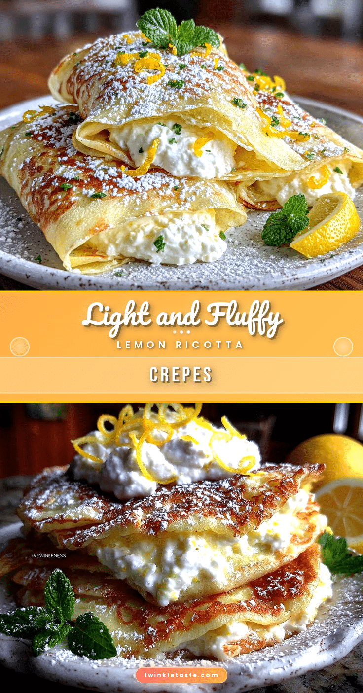 lemon ricotta crepes recipe