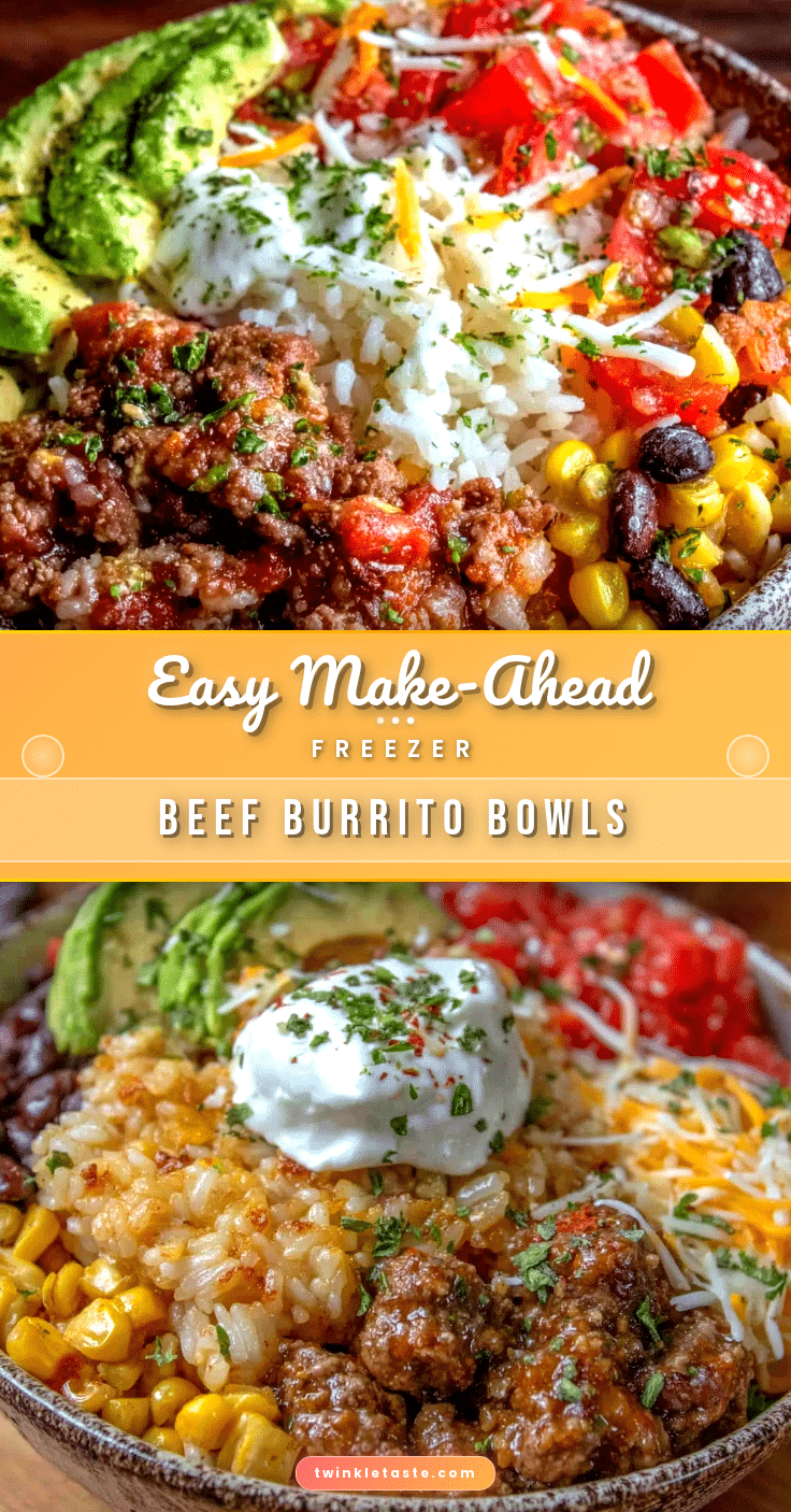make-ahead beef burrito bowls recipe