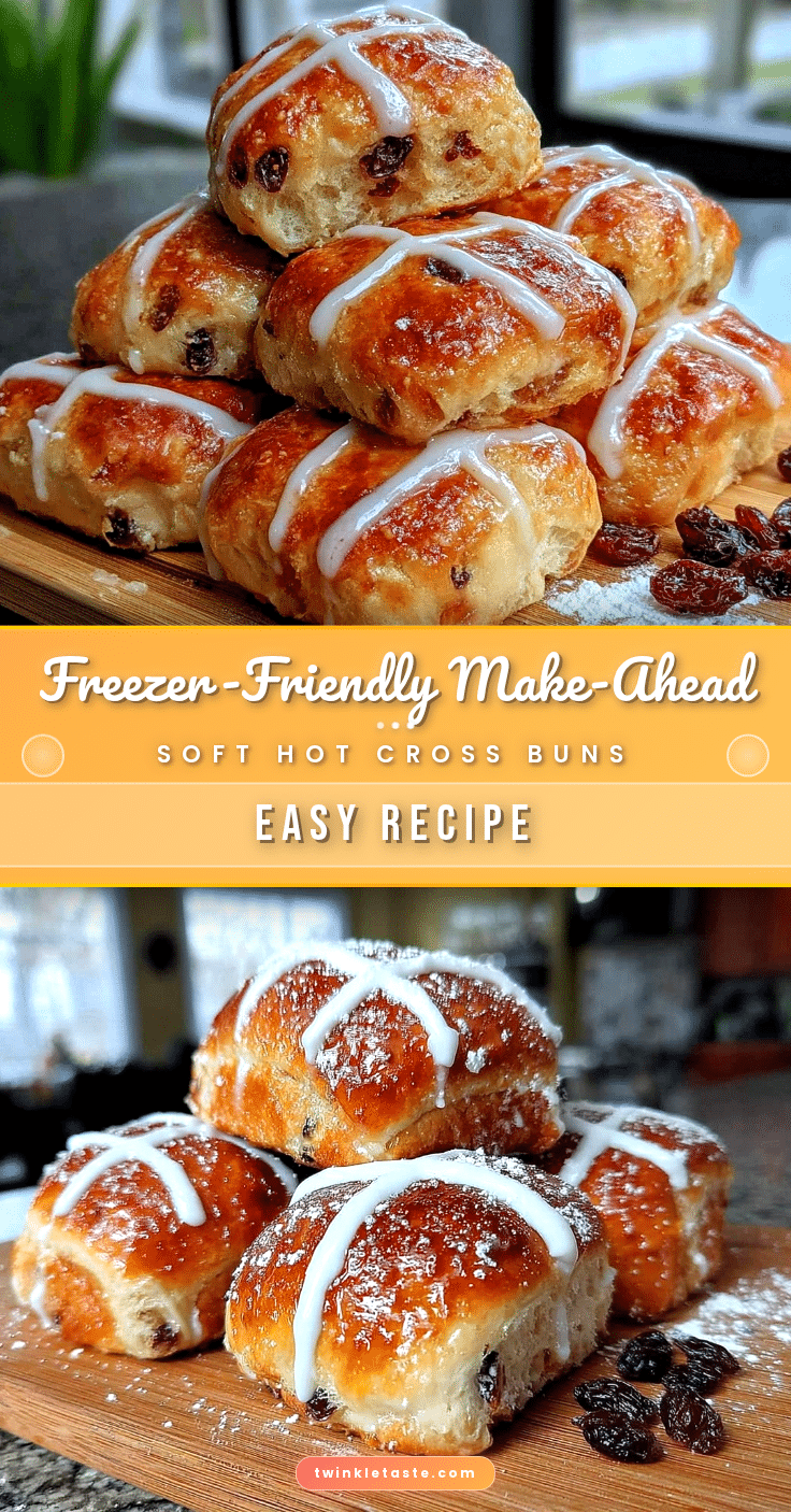 make-ahead soft hot cross buns recipe