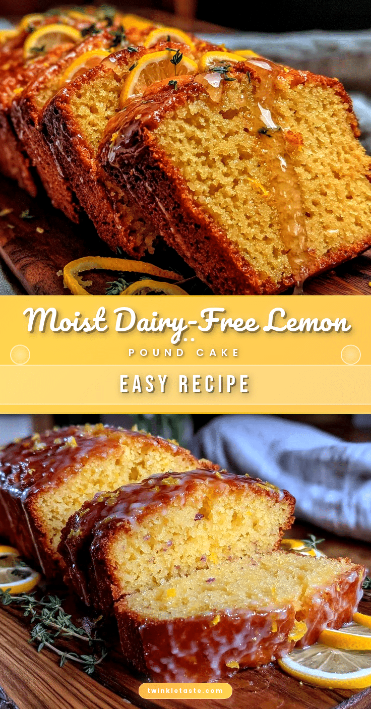 moist dairy-free lemon pound cake recipe