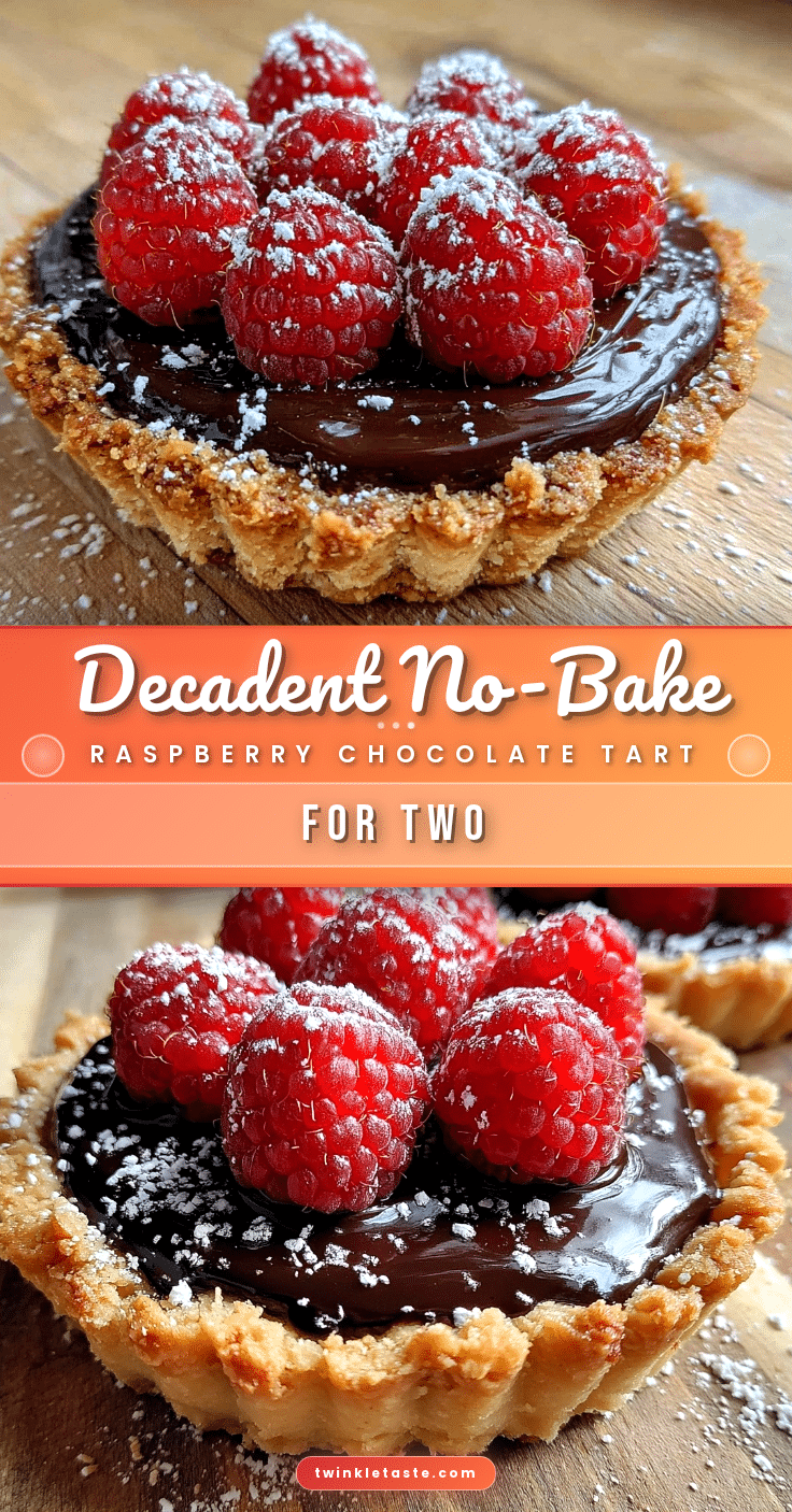 no-bake raspberry chocolate tart recipe