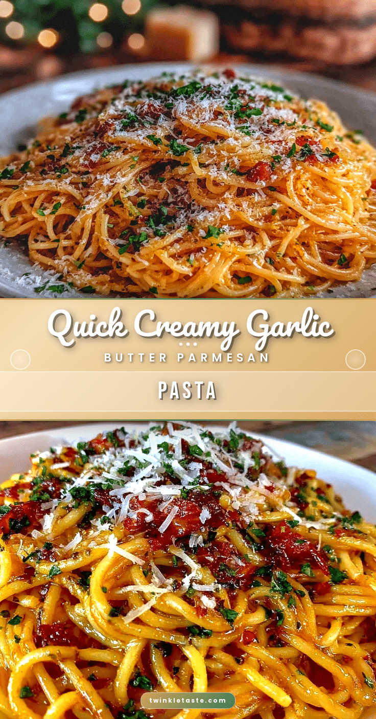 quick creamy garlic butter pasta recipe