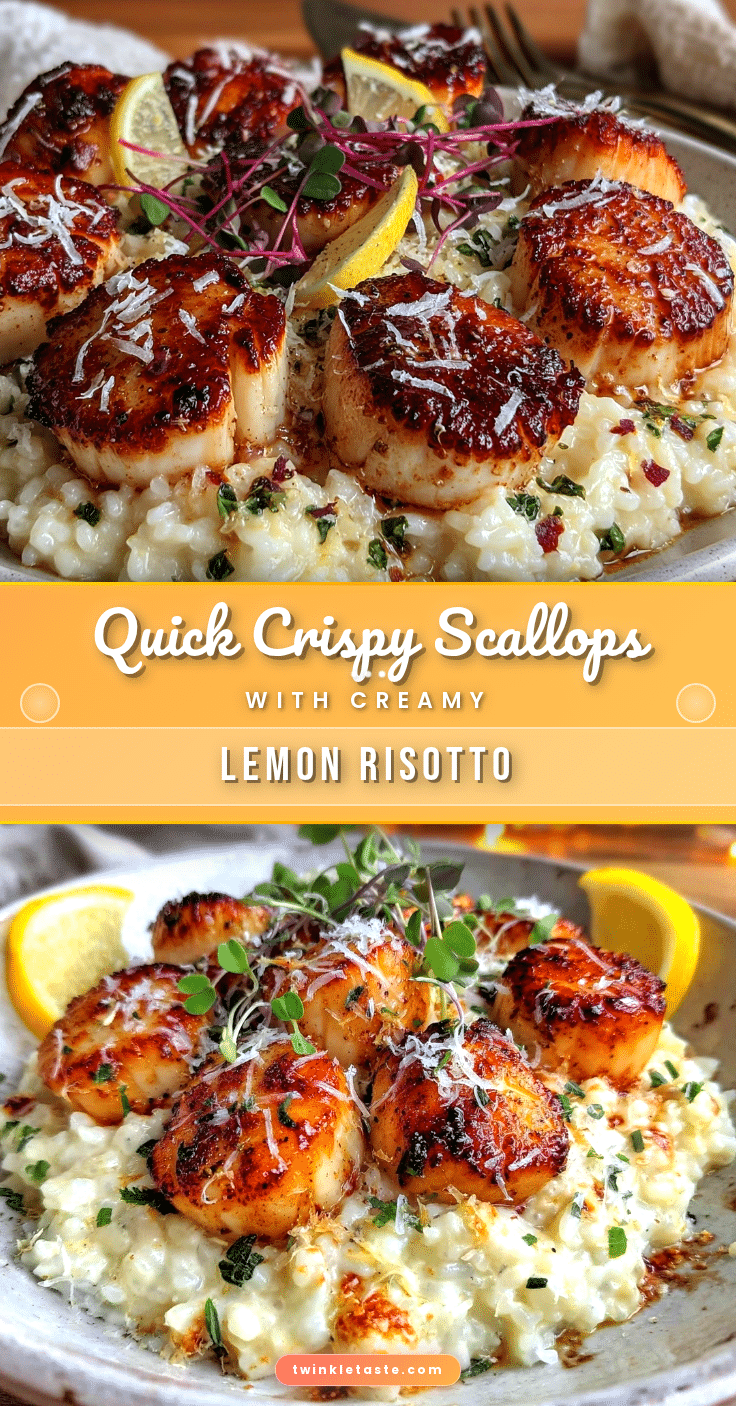 quick crispy pan-seared scallops recipe