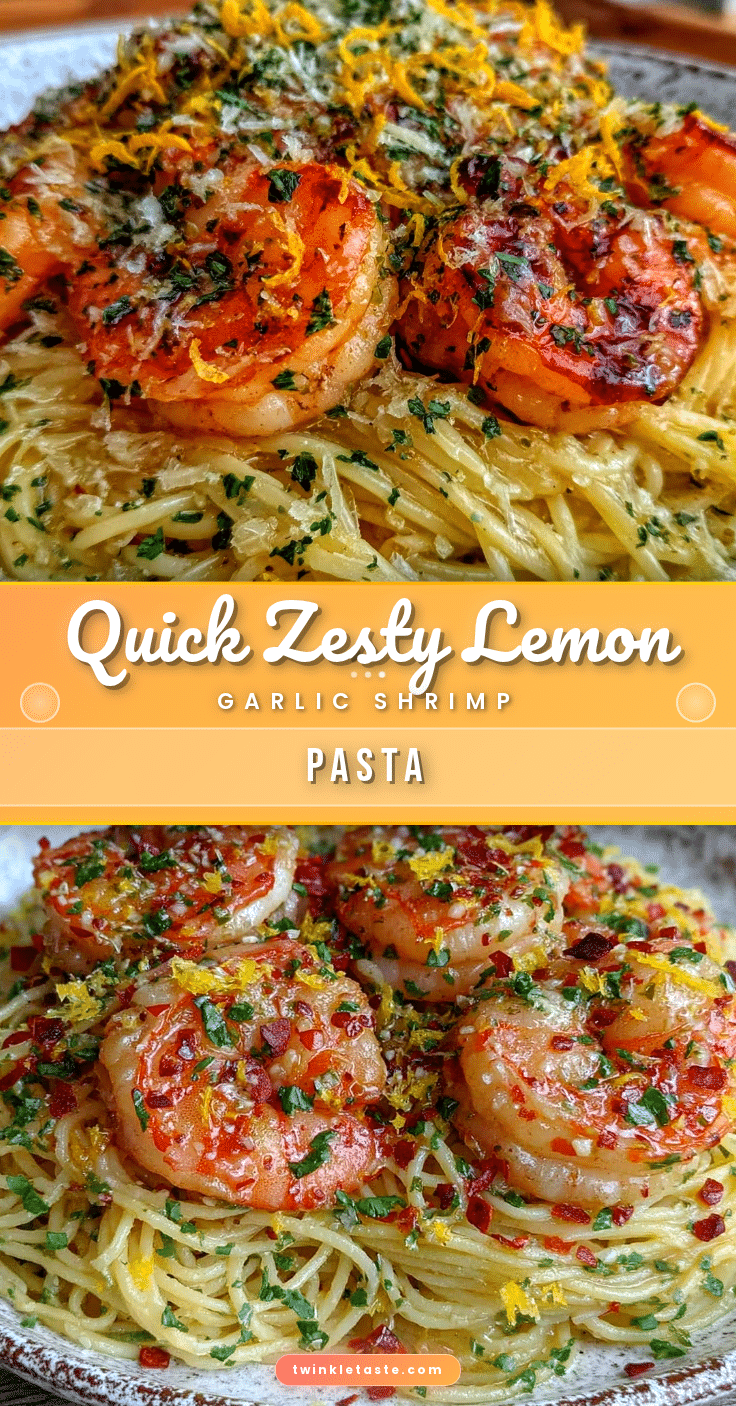 quick lemon garlic shrimp pasta recipe