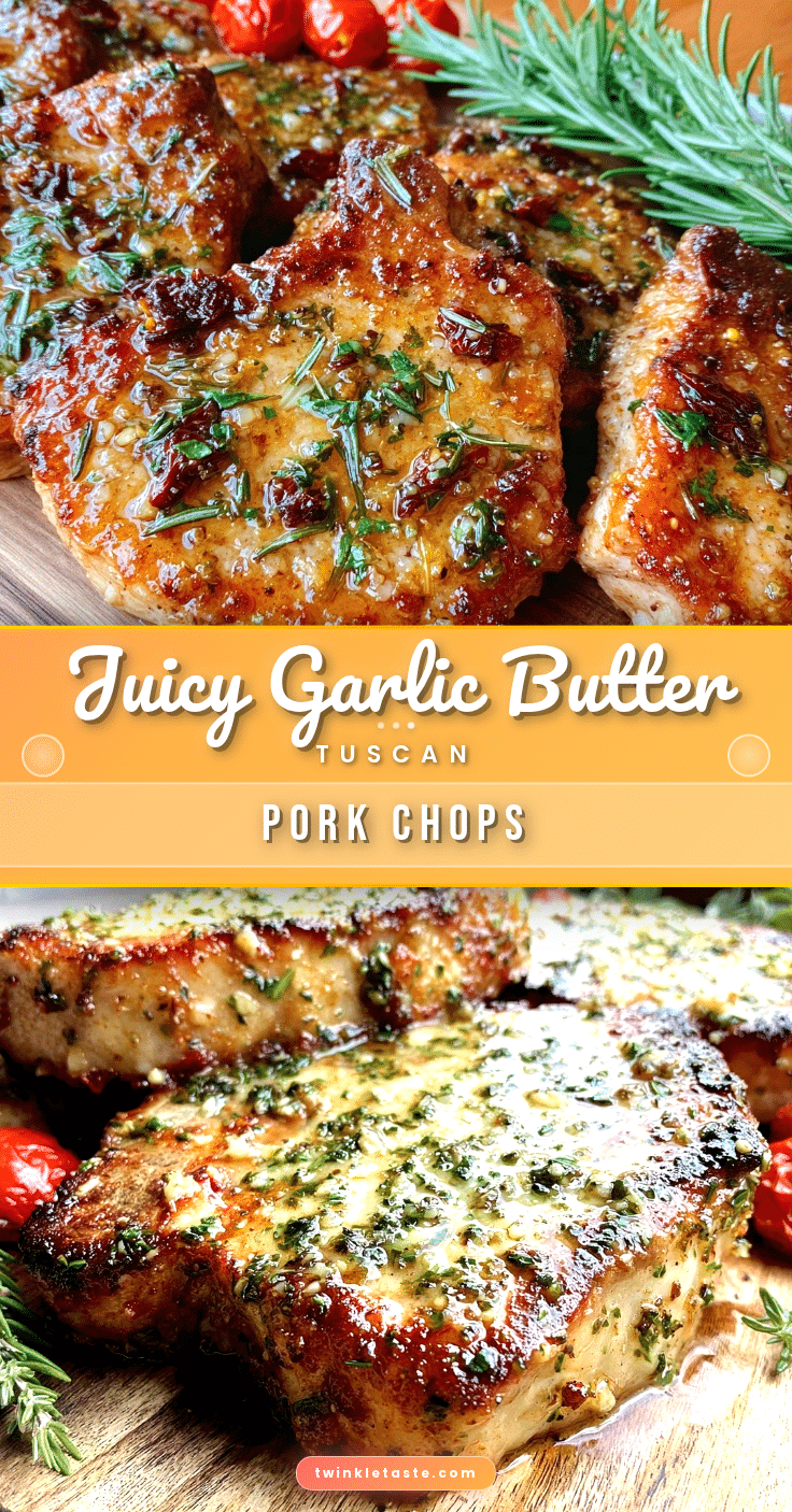 savory garlic butter tuscan pork chops recipe