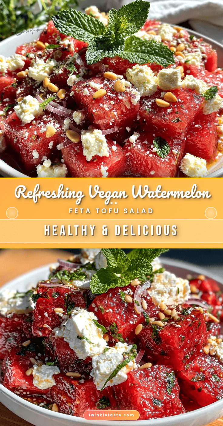 vegan watermelon feta salad recipe