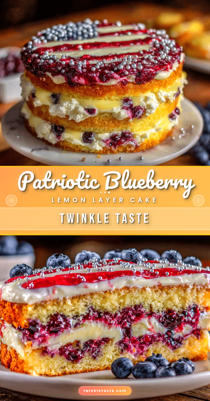 blueberry lemon layer cake recipe
