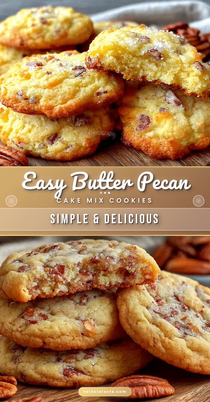 butter pecan cake mix cookies recipe