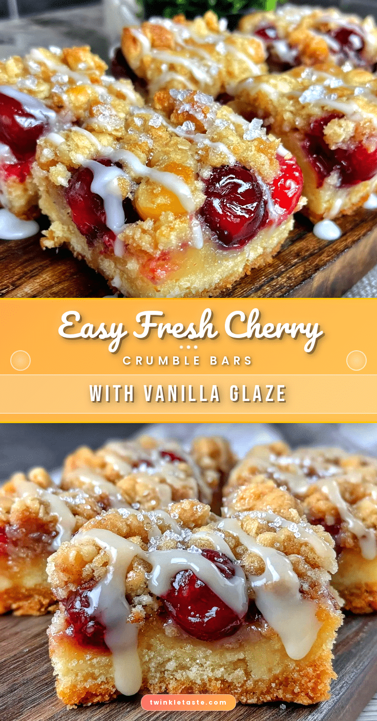 cherry crumble bars recipe